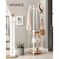 Miniatyrbillede 8 af 9: Rootz Knagerække - Eg Hvid - Spånplade stål - Entryway Organizer - Pladsbesparende - Nem montering - 43cm x 43cm x 180cm