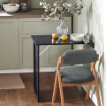 Miniatyrbillede 4 af 9: Rootz Foldevægbord med Tavle - Skrivebord - Spisebord - Pladsbesparende design - Nem montering - Kreativ Memoboard-overflade - Lysegrå - 50cm x 76cm x