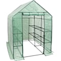 Pikkukuva 4 / 9: Rootz Foil Greenhouse - Puutarhakasvihuone - Kasvisuoja - Optimaalinen ilmanvaihto - Kestävä rakenne - Helppo koota - 143cm x 143cm x 195cm