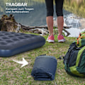 Miniatyrbild 7 av 10: Rootz luftmadrass för 2 personer - Uppblåsbar säng - Campingmadrass - Mjuk & Robust - Optimalt kroppsstöd - Snabb uppblåsning - 203cm x 152cm x 22cm -