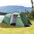 Miniatyrbillede 2 af 7: Rootz Campingtelt - Grøn, Sort - Polyester, Pe, Glasfiber - 167,71 cm x 81,1 cm x 60,62 cm