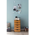 Miniatyrbild 2 av 7: Rootz rullcontainer 33 x 68 x 38 cm MDF trä 5 lådor sonoma - Modern lådcontainer med hjul - Stativcontainer kontorscontainer