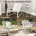 Miniatyrbillede 7 af 10: Rootz Round Garden Table - Terrace Table - Steel Exterior Table - Fjernelig bakke - Foldbart design - Ø46 x 50 cm