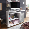 Miniatyrbillede 2 af 7: Rootz moderne computerbord med pc-hylde - Tidløst design - Opbevaringsmuligheder - Afrundede 3D-hjørner - 90 cm x 71 cm x 50 cm