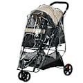 Miniatyrbild 1 av 10: Rootz Foldbar Pet Buggy - Dog Buggy - Bärbar hundvagn - Regnskydd - 80,5 cm x 51,5 cm x 100 cm