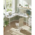 Miniatyrbillede 2 af 7: Rootz Modern Computer Desk - Kontorbord - Arbejdsstation - Spånplade - Robust stålramme - 149cm x 149cm x 76cm