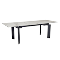 Miniatyrbillede 1 af 6: Rootz Modern Stort spisebord - Rektangulært marmorlook - Udtrækkeligt bord - Plads til 10 - 180-240 cm x 95 cm x 77 cm