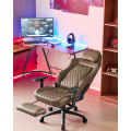 Pikkukuva 2 / 7: Rootz Ultimate Comfort -pelituoli - Ergonominen toimistotuoli - Vintage Style Executive -tuoli - Erittäin elastinen muotoiltu vaahtomuovi - Säädettävä