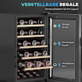 Miniatyrbild 7 av 10: Rootz Wine Kylskåp - Dryck Kylskåp - Wine Cooler - LED Display - 45.1x53.8x79.8cm - 41 flaskkapacitet