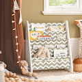 Miniatyrbillede 2 af 8: Rootz børnebogreol - Magasinstativ - Opbevaringsorganisering - Holdbare polyesterrum - Alsidigt design - Ideel til småbørn - 63 cm x 76 cm x 28 cm