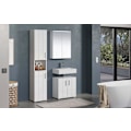 Pikkukuva 3 / 7: Rootz Mirror Cabinet - Reflective Storage - Wall Unit - Bathroom Organizer - Vanity Holder - Glossy Case - White High Gloss Finish - 60x78x18 cm