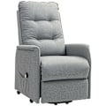 Miniatyrbillede 1 af 10: Rootz RECLINER LANSCHAIR - Elektrisk afslapningsstol - Grå stående hjælp - Fjernbetjening - Luksuriøs komfort - 68 cm x 88 cm x 104 cm
