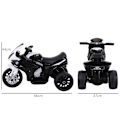 Miniatyrbillede 3 af 8: Rootz elektrisk børnemotor - Sort - Pp, Stål - 25,98 cm x 14,56 cm x 17,32 cm