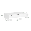 Miniatyrbillede 7 af 9: Rootz Monitor Stand Computer Screen Monitor Stand -Monitor Riser Desk Organizer med 3 skuffer