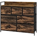 Miniatyrbillede 1 af 10: Rootz stofskuffekiste - Skænk - Organiseringsmøbler - Melaminbelagt top - Stabil stålramme - 98cm x 29cm x 85cm