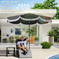 Miniatyrbillede 5 af 10: Rootz Ø269CM Parasol - Garden Sunshade - Balkonskærm - UPF 30+ UV -beskyttelse - Ø2.69m x 2,38m - Grå