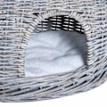Miniatyrbillede 8 af 11: Rootz Cat House - Grå - Plys, bomuld, flet - 22,04 cm x 14,57 cm x 15,75 cm