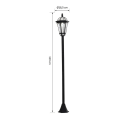 Miniatyrbillede 3 af 6: Rootz Havelanterner - Solenergi - Havelamper - Sæt med 2 - LED - 6-8 timer - Rustfrit stål - Sort
