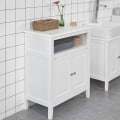 Miniatyrbillede 4 af 7: Rootz White Badeværelsesopbevaring - Skab Opbevaring Skab Badeværelseshylde - B69 x D33 x H80cm