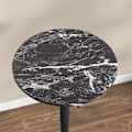 Miniatyrbillede 8 af 11: Rootz Marble Look Bar Table - Bistro Table - Højdejusterbar tabel - Rumbesparende design - 60 x 60 x 68-93,5 cm