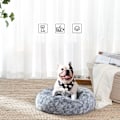 Pikkukuva 3 / 7: Rootz Donut -koiransänky - Lemmikkieläinsohva - Memory Foam -sänky - Pehmomateriaali - Mukava ja kestävä - 60cm x 20cm - Harmaa