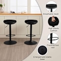 Miniatyrbild 6 av 9: Rootz Swivel Bar Pall Set - Bänkpall - Kökspall - Andas elastiskt tyg - Höjdjusterbar - 41cm x (64-85)cm x 41cm