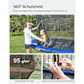 Miniatyrbillede 8 af 8: Rootz Trampolin - Haveudsmider - Børnetrampolin - Galvaniseret stål - 150 kg - 76 cm - 64 fjedre - Udendørs sjov - 2-delt sæt