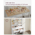 Miniatyrbillede 6 af 10: Rootz White Toiletbord - Spånplader - Makeup Skrivebord - Opbevaringsorganer - 40 cm x 90 cm x 144,7 cm - 31,6 kg - 100 kg Belastningskapacitet