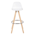 Miniatyrbild 4 av 10: Rootz Designer Bar Chair - Modern barstol - Snygg diskstol - Bekväm, hållbar, lätt att underhålla - Trä, konstläder, metall - 96,5 cm x 38,5 cm x 33 c