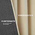 Miniatyrbillede 4 af 7: Rootz Luxurious Velvet mørklægningsgardiner - Draperer - Vinduesbeklædning - Lysblokering - Termisk isolering - Nem installation - 140cm x 225cm/245cm