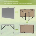 Miniatyrbillede 9 af 9: Rootz Campingbord - Sammenklappeligt skrivebord - Bærbar arbejdsstation - Udendørs stativ - Haveoverflade - Picnic-skranke - Eventplatform - Grå - 100