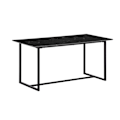 Miniatyrbillede 1 af 6: Rootz Moderne spisebord - Lille spisebord - rektangulært bord - sort look - sæder 6 - 120 cm x 60 cm x 76 cm