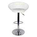 Miniatyrbild 3 av 3: Rootz justerbar barpall - Vridbar pall - Läderlooksits - Kromram - 360° rotation - Ergonomisk design - 110 kg Kapacitet - 80-102 cm x 54,5 cm x 49,5 c