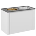 Miniatyrbild 1 av 5: Rootz Pet Feeder Stand - Förhöjd hundmatare - Upphöjda djurskålar - Skyddar nacke & rygg - 60L x 30W x 42H cm
