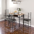 Miniatyrbild 2 av 10: Rootz 4 -delad matsal - Space Saving Möbler - Compact Dining Set - Komfort sittplatser - 100 cm x 60 cm x 74,5 cm bord
