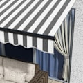 Miniatyrbild 9 av 10: Rootz soltält - Infällbar kapell - Utomhusskydd - Väderbeständig - Enkel installation - UV-skydd - 350L x 250W cm - Aluminium & Polyester