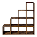 Miniatyrbillede 7 af 7: Rootz reol - 10 rum - Arkivskab - Skab - Skabe - Træ - Brun - Industriel - 129,5 x 30,5 cm