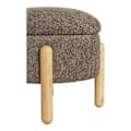 Pikkukuva 4 / 5: Rootz Pouf Storage - Bouclé Ottoman - Brown/Nature Foomattu - Ylimääräinen säilytystila - 45 cm x 36cm x 45cm