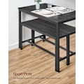 Miniatyrbild 5 av 7: Rootz Matbordsset - Spånbord - Stålbänk - Modernt - 70cm x 110cm x 75cm