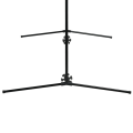 Miniatyrbillede 6 af 7: Rootz Badmintonnet med stativ - Højdejusterbar - Foldbar - Med bæretaske - Oxford Polyester - Sort + Blå - 310L x 103W x 107-155H cm
