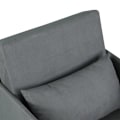 Miniatyrbillede 5 af 9: Rootz Sovesofa - Lænestolsseng - Vaskbart betræk - Enkeltgulvsstol - Blød lænestol - Blød - Grå - 70 x 76 x 77 cm