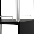 Miniatyrbillede 8 af 8: Rootz Modern S-formet barbord - Opbevaringsbarbord - Vinstativbord - Pladsbesparende - Holdbar - Nem vedligeholdelse - 113cm x 105cm x 40cm