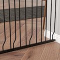 Miniatyrbillede 8 af 10: Rootz Pet Safety Door Guard - Pet Gate - Hundeport - Dobbelt låsemekanisme - 145 cm x 76 cm - Stål og ABS - Justerbar bredde - Sort