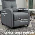 Pikkukuva 5 / 10: Rootz Relaksation Napr Chair - Rucliner - Lounger - Pocket Spring Core - tukee jopa 150 kg - 67 x 87 x 98 cm - harmaa