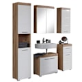 Miniatyrbillede 10 af 11: Rootz Badeværelsessæt - Badeværelsesskabe - Højglans - 163 x 190 x 34 cm White High gloss
