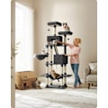 Miniatyrbild 2 av 6: Rootz Large Cat Scratching Post - Kitty Furniture - Multi-Level Scratcher - Ink Black - 60cm x 50cm x 206cm