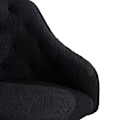 Miniatyrbild 7 av 11: Rootz Teddy Velvet Kontorsstol Svart - Ergonomisk skrivbordsstol - Snurrstol - Justerbar höjd - 56,48 cm x 52,98 cm x 90,5 cm
