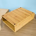 Miniatyrbillede 2 af 6: Rootz Kaffemaskine Stand & Kaffe Pod Kapsel Teposer Skuffe Box Holder Skab-Bambus