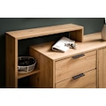 Miniatyrbild 5 av 6: Rootz Large Shoe Cabinet - Modern Design - Shoe Storage - 3 Dörrar och låda - 5 Fack - 98 cm x 110 cm x 30 cm