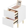 Miniatyrbillede 8 af 8: Rootz Modern Sengebord - Natbord - Sidebord - Rigelig opbevaring - Holdbart design - Beskyttende funktioner - 35 cm x 51 cm x 40 cm